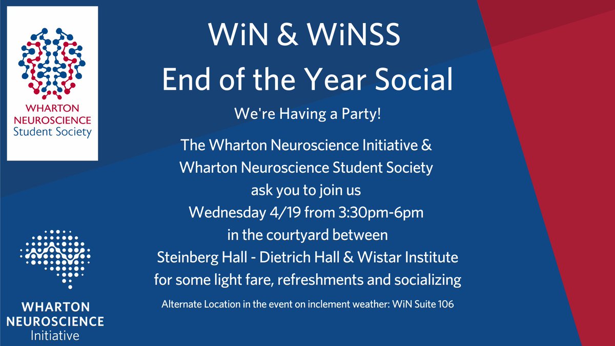 whartonbrain's tweet photo. If you are looking for a delicious cheese plate, assorted veggies, & a dessert display, then you need to mark your calendars for this Wednesday 4/19 between 3:30pm-6pm! We'll be socializing about #Neuroscience & unpretentiously dining on cruditΓ©. #WiNSS #WhartonBrain #Social https://t.co/cJHTyM4nWT