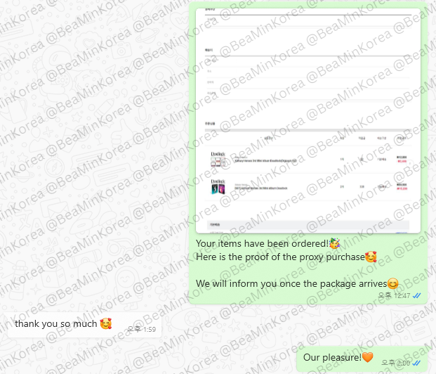 BeaMinKorea's tweet photo. #beaminproxyproof
✅Ordered

Thank you for using our services🧡💙
—
Tags. korean address korea warehouse rental proxy purchase ww shipping service kpop bts exo straykids seventeen nct Ive nmixx twice red velvet le sserafim xdinary heroes wtb wts inclusion photocard luckydraw https://t.co/bD7Xm5Quip