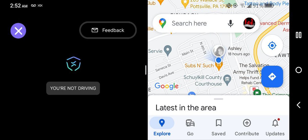 AlirezaGhods2's tweet photo. Drive&amp; Android users can easily use @googlemaps and @waze in parallel using picture-in-picture and Split Screen 🚗🗺️🤳 Our goal is to make Drive&amp; more than just an earning app and bring as much utility to the drivers as possible! https://t.co/N5qGNiONE6
