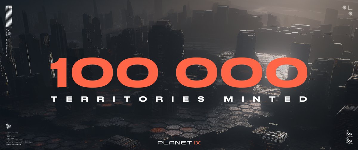 Planetix0's tweet photo. Another milestone achieved!🚀
More than 100,000 Territories minted! 🔥
Let's keep up the great work and continue pushing towards even greater success, !🙌

#PlanetIX $IXT #NFTs #P2E #GameFi https://t.co/u1qABXJgma