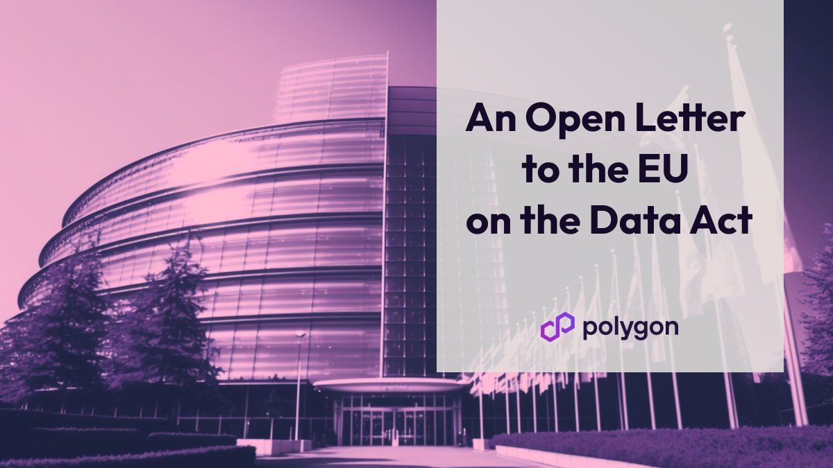 1/ 🚨Today @0xPolygonLabs published an open letter to the EU on Art. 30 of the #DataAct, which could have serious consequences for permissionless smart contracts. @Ledger has joined in proposing amendments to narrow Art. 30 to protect decentralized software development. Read 👇