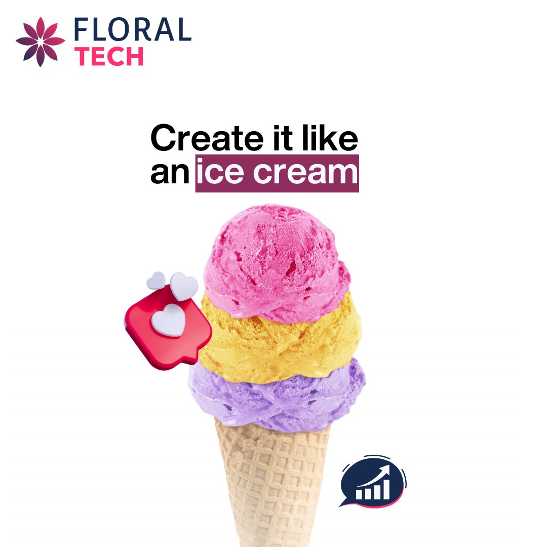 vermilliontech's tweet photo. Are you looking to improve your marketing funnel? Consider the humble ice cream cone! 🍦

Just like the stages of a marketing funnel, the experience of enjoying an ice cream cone can be broken down into different phases. 

#floraltech #digitalmarketingservices #techagency https://t.co/SvyeciifYo