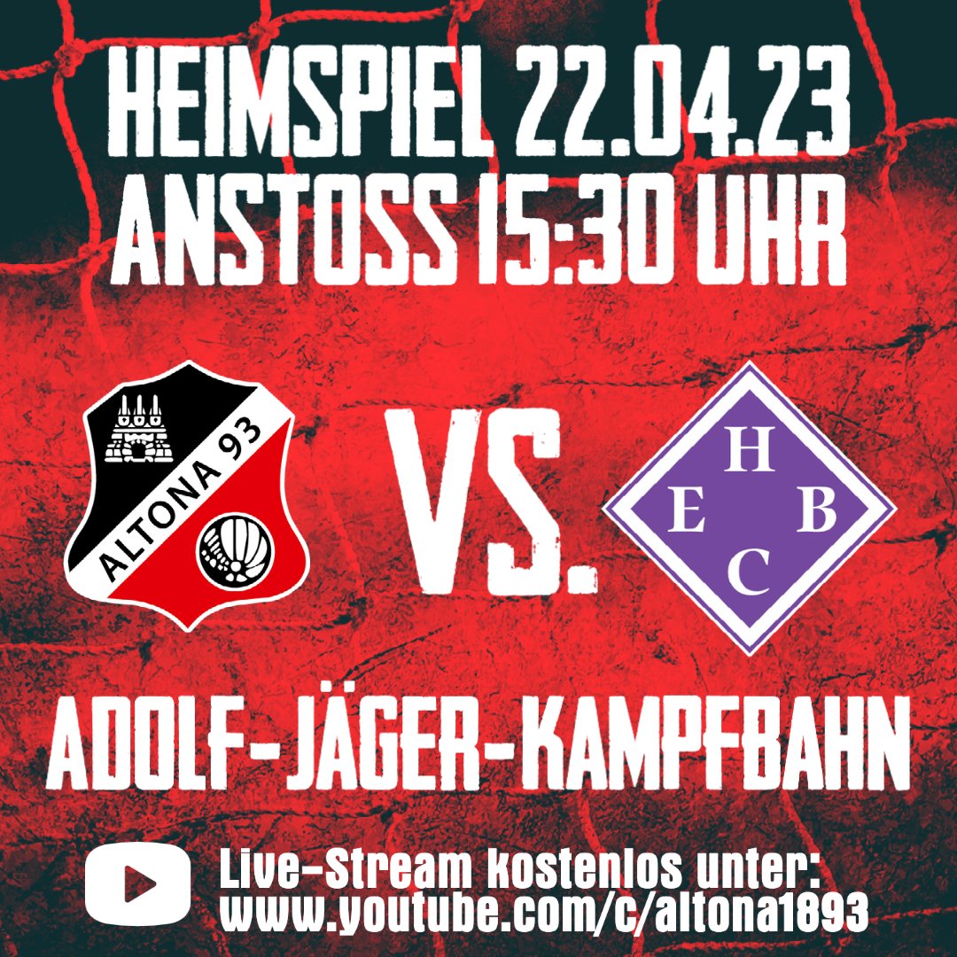 AltonaerFC1893's tweet photo. Alle reden nur vom Derby unserer Nachbarn.😜 Aber wir freuen uns auf das nächste Heimspiel am Tag danach.😍 Denn Samstag begrüßen wir den HEBC um 15:30 Uhr auf der AJK.🤩  Mission "Punkte sammeln" geht weiter.🥳  #altona93 #oberliga #hamburg #groundhopper #fussball #AFC93 #919293 https://t.co/DXOMD0xOwG
