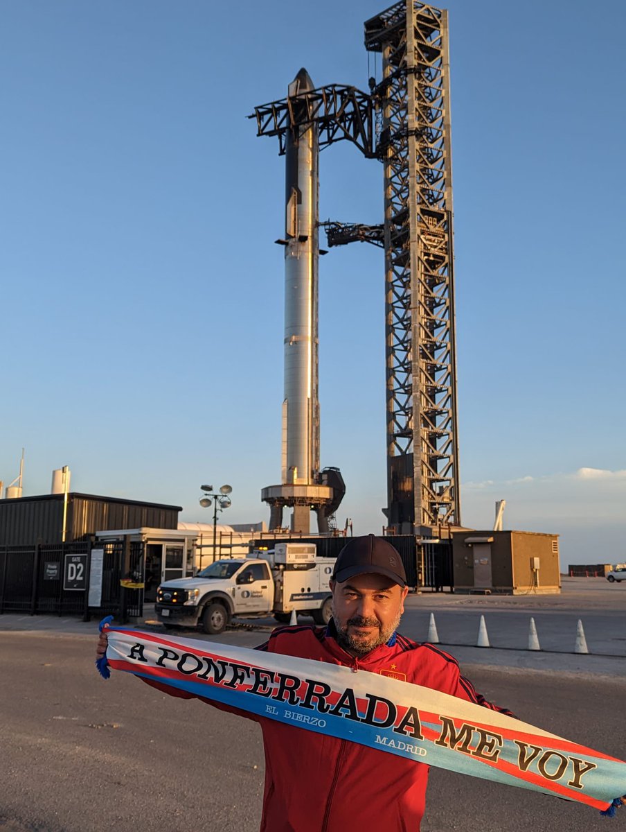 🚀 Estamos presentes hasta en el lanzamiento del #Starship de <a href="/SpaceX/">SpaceX</a>.

📍 Boca Chica (Texas, USA). 

El cohete más potente del mundo 🔥🔥🔥 #StarshipLaunch

¿Cómo no vamos a creer? 💙🤍#NosotrosCreemos #SomosBercianosSomosGuerreros