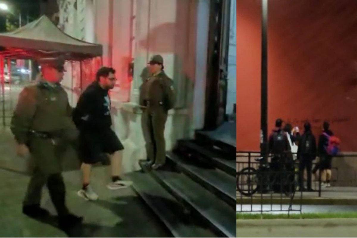 camilaemiliasv's tweet image. Roberto Campos Weiss (el profesor del torniquete) fue detenido por vandalizar la iglesia San Francisco. No se olviden que mientras estaba en la cárcel Boric, Gonzalo Winter, Gael Yeomans y Diego Ibáñez pidieron permiso a la corte para visitarlo lanacion.cl/justicia-autor…