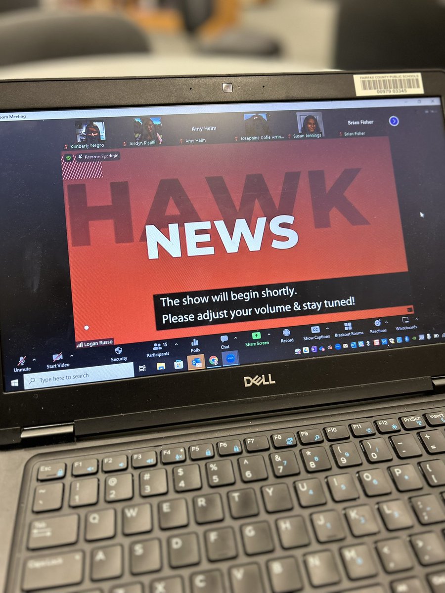 🎥 Our students are ready for our first live airing of “Hawk News!” 

Proud of these students and thankful for Mrs. Negro, Mrs. Burke and Ms. Russo!