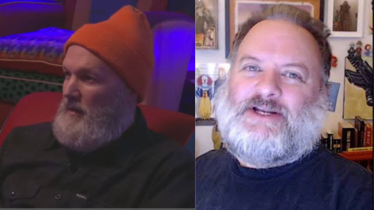 TomNiessner's tweet photo. David Jaffe is really starting to look more and more like Fred Durst. Or Vica Verca. @davidscottjaffe @sacred_symbols_clips @notaxation  #godofwar #limpbizkit @freddurst https://t.co/9x9nxBgF12