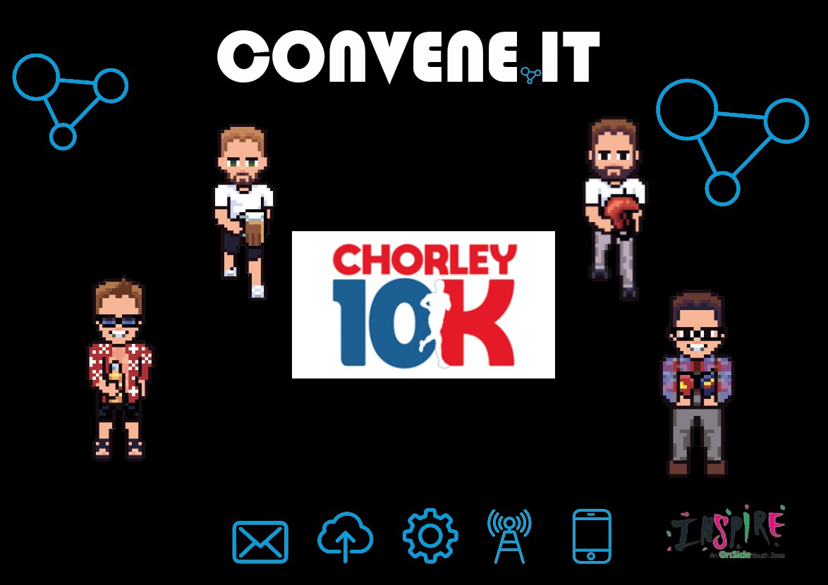 On the 7th May, our Alex, Craig, Jacob (yes Jacob!!) and Tom will be lacing up their runners for the #Chorley10k to raise funds for <a href="/inspireyz/">Inspire Youth Zone</a> 
Please give them a bit of support by donating a few pennies:
lnkd.in/egujN-pw

#ConveneIT #ITsupport #fundraising