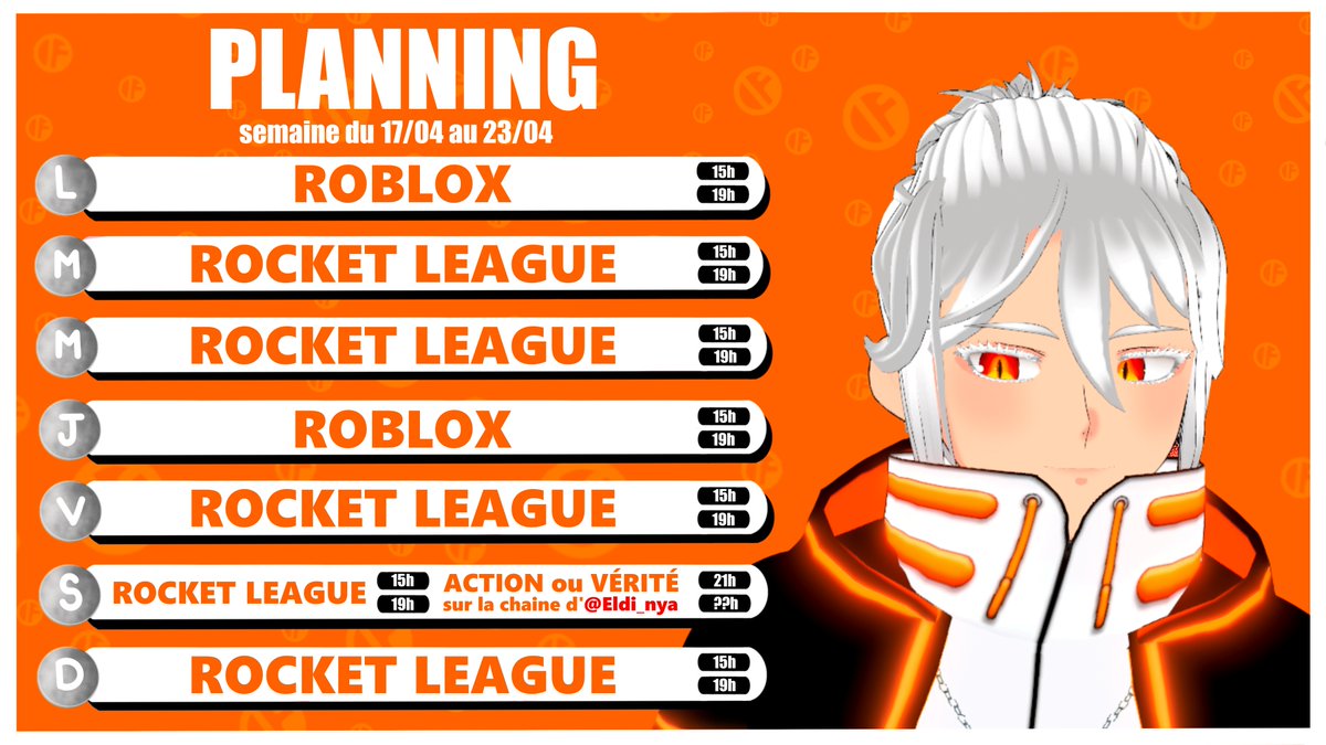 CutSlay's tweet image. Beaucoup de Rocket League cette semaine et un Action ou Vérité chez @Eldinyavt samedi, ca va être rigolo 🤭

#vtuber #vtuberfr