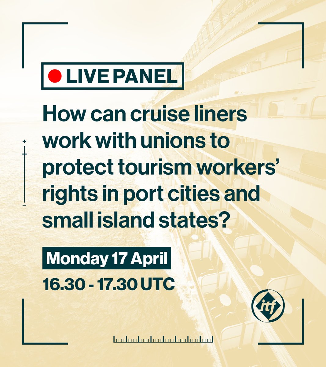 ITFglobalunion's tweet image. 📣 Today: The ITF Tourism Services Conference in Antigua 🇦🇬 is live!

We're kicking it off with two live industry panel events breaking down how we can advance tourism workers' rights.

Don't miss the livestreams on our Facebook in just a few hours.

#WeMoveTheWorld #WeAreITF