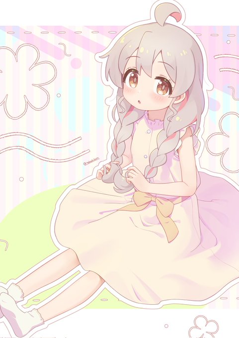 髪いじってるまひろちゃんかわいい #おにまい 