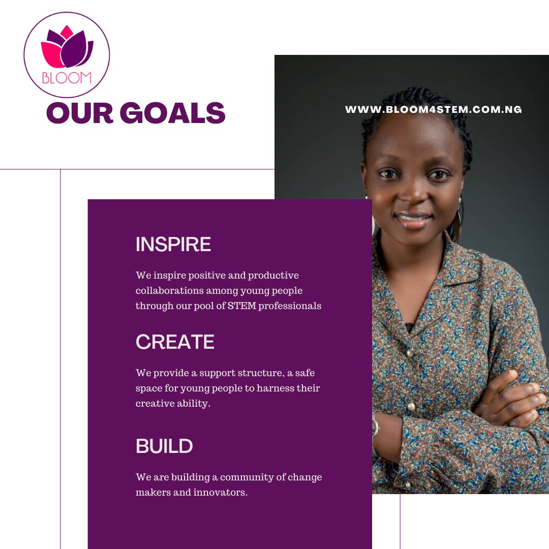 Bloom4STEM's tweet photo. Our goal is to inspire positive and productive collaborations among young people across the Northeast ,through our pool of STEM professionals.
#Bloom4Stem
#GirlsInStem
#EmbraceEquity
#Sdgs https://t.co/xjIXsAowOv