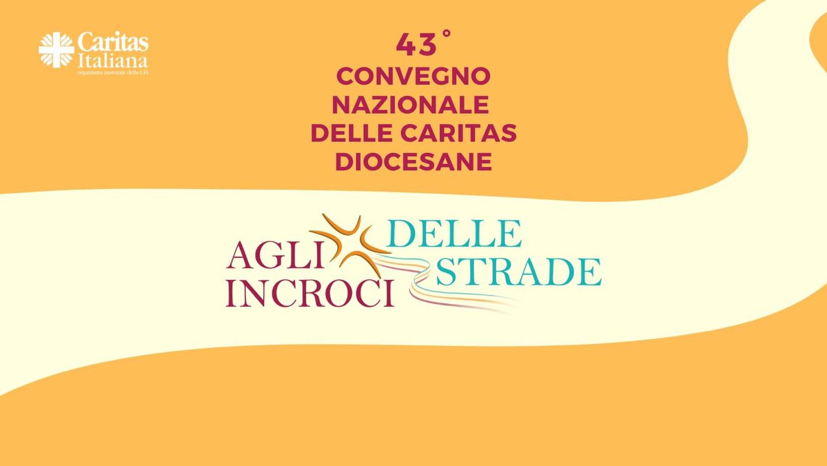 Da oggi a Salerno: 𝟰𝟯° 𝗖𝗼𝗻𝘃𝗲𝗴𝗻𝗼 𝗻𝗮𝘇𝗶𝗼𝗻𝗮𝗹𝗲 𝗱𝗲𝗹𝗹𝗲 𝗖𝗮𝗿𝗶𝘁𝗮𝘀 𝗱𝗶𝗼𝗰𝗲𝘀𝗮𝗻𝗲.

Programma e aggiornamenti al link: bit.ly/3UHDmxa

Diretta streaming sul canale YouTube di #CaritasItaliana: bit.ly/2EUJCNI

#ConvegnoCaritas2023