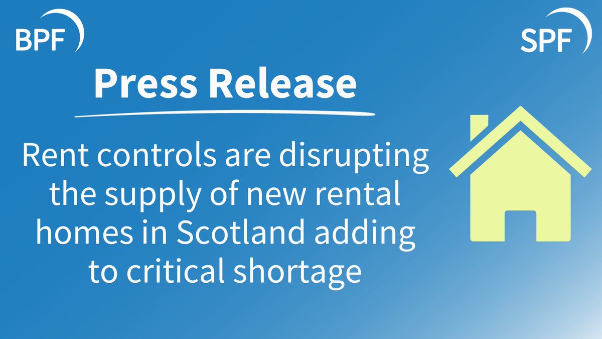 A new report published today by <a href="/ScotPropFed/">SPF</a>, in association with researchers <a href="/RettieandCo/">Rettie</a>, shows that rent controls and political uncertainty are affecting investor appetite to fund and deliver #BuildToRent homes in Scotland. 

Read more 👉 bpf.org.uk/media/press-re…

#Housing