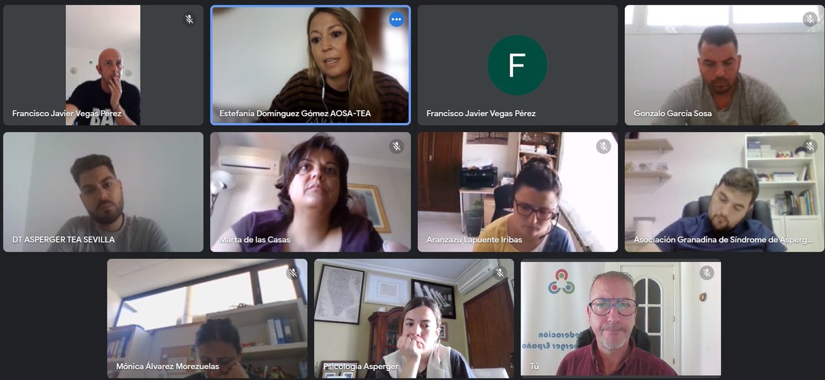 Asperger_Espana's tweet photo. Mañana de trabajo del Grupo de Intervención Terapéutica de la Red Asperger en España. Seguimos analizando y discutiendo elementos, argumentos  y discursos para una unificación terminológica en #Asperger #TEA. https://t.co/ZrAaeSYJWR