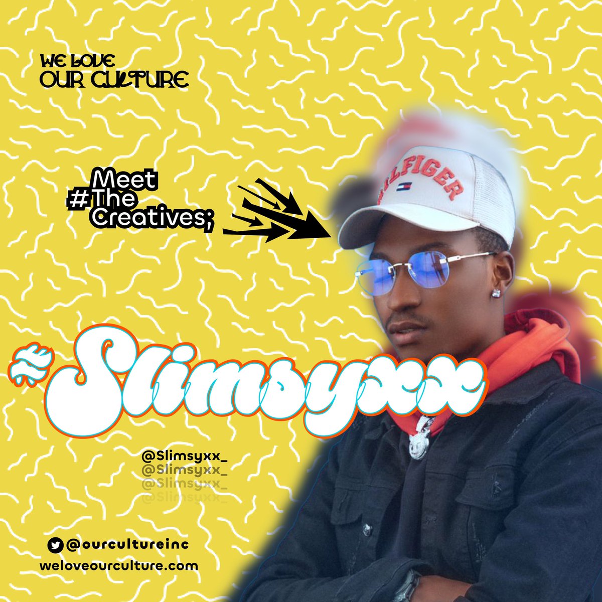 What do you think about his legal name? 😂😭 On this week’s episode of #MeetTheCreatives is one-half of the musical duo D.S.6, Slimsyxx. Dive in 

weloveourculture.com/meethecreative…