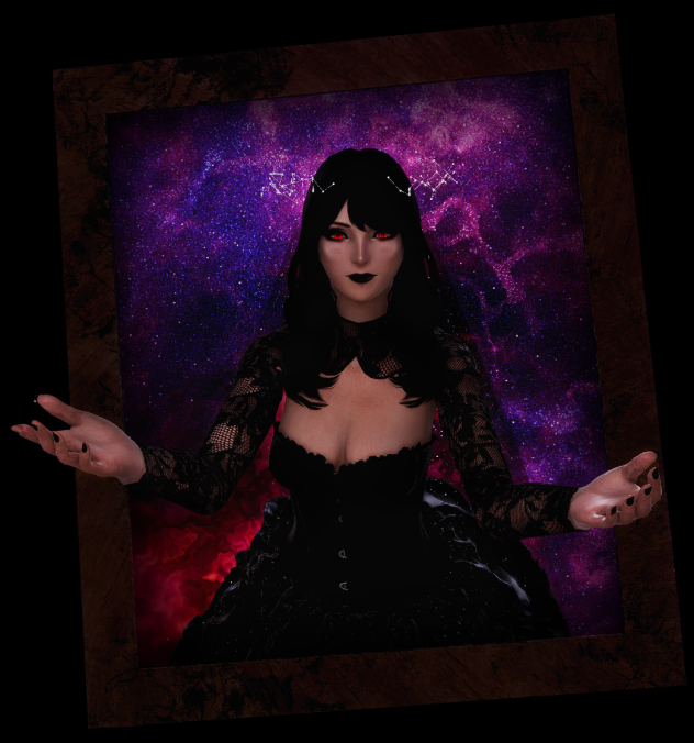 LilyAndSin's tweet photo. A bride, reaching out to you 
Will you accept her invitation 
To the ends of the universe? 
The world darkens, the light shines through 
The stars, they glimmer with anticipation 
You belong with them. https://t.co/pK3gd0Ot5x