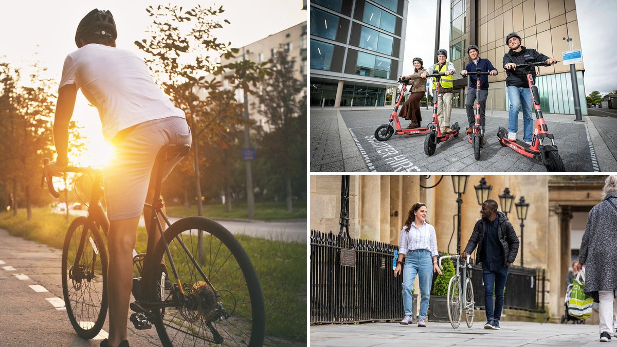 UniofBath's tweet photo. Today's the start of our Active Travel Week for staff and students. πΆββοΈ π² π΄
Why not switch up your commute and travel to campus by foot, bike or scooter? It'll boost your wellbeing, increase fitness, save money and reduce environmental impact.
https://t.co/bE7x6tDSvL https://t.co/QsZOtJf59l