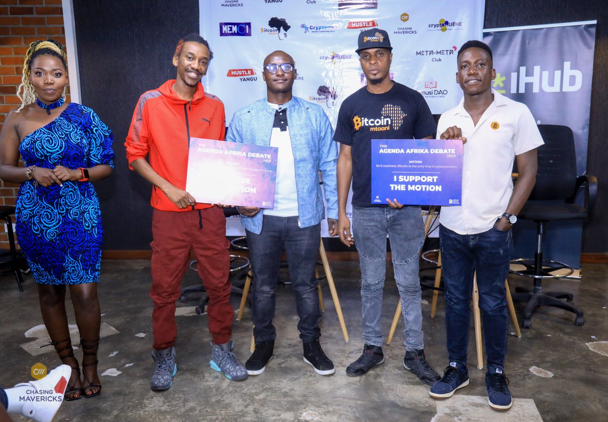 KamusiYaWeb3's tweet image. Thanks again to everyone who contributed towards the #BitcoinDebate2023. Our lovely moderators @JeropCRYPTO and @sheila_waswa looked absolutely stunning! Thank you @MavericksLtd and @events_web3 for making this possible. Looking forward to the next one!