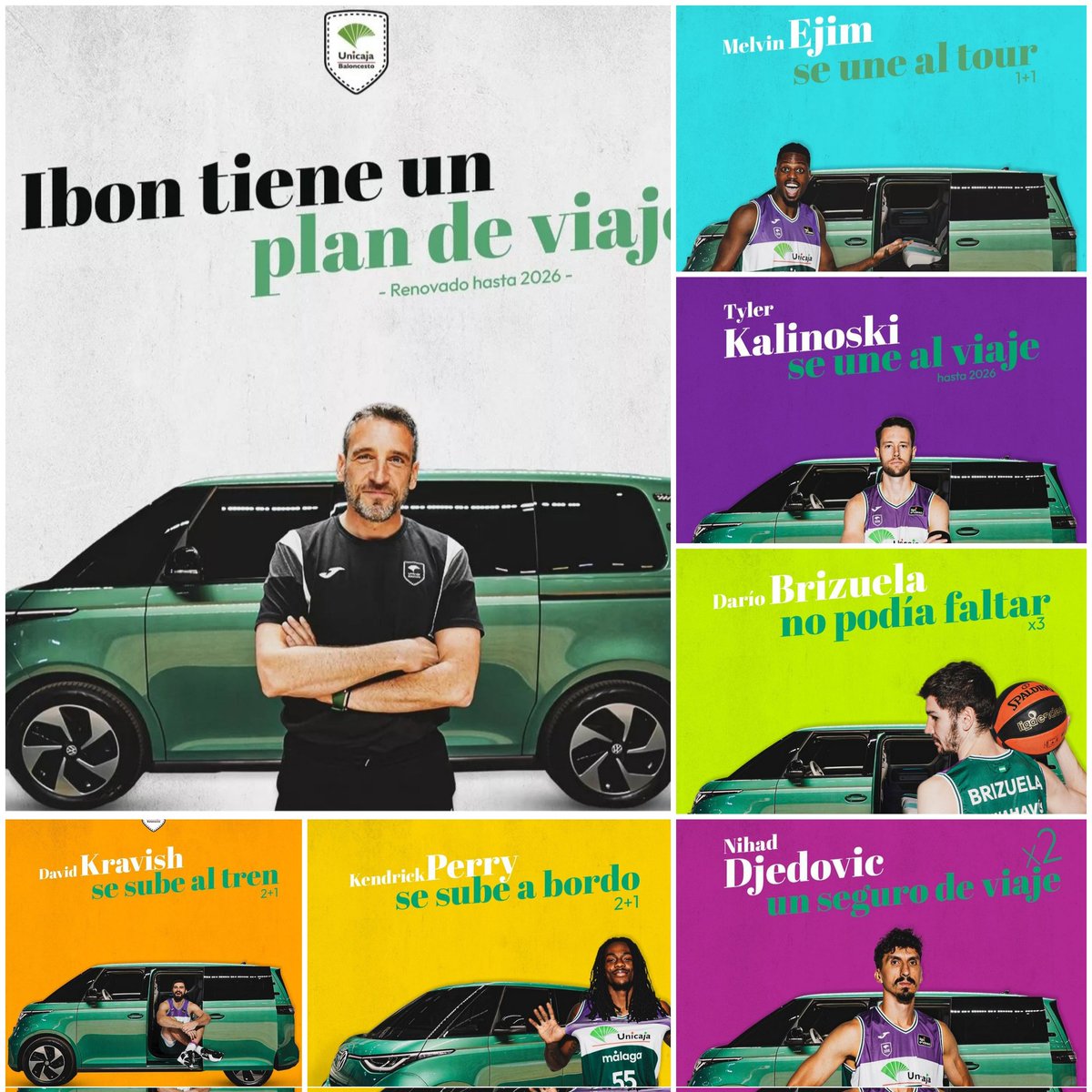 Msolfcotri's tweet photo. @unicajaCB , ¡todavía caben más! 💚💜.
@ibonnavarro @MelvinEjim @Tkal24 @basquemamba @NihadDjedovic @kendrick3perry #Kravish https://t.co/Dm856DKACT
