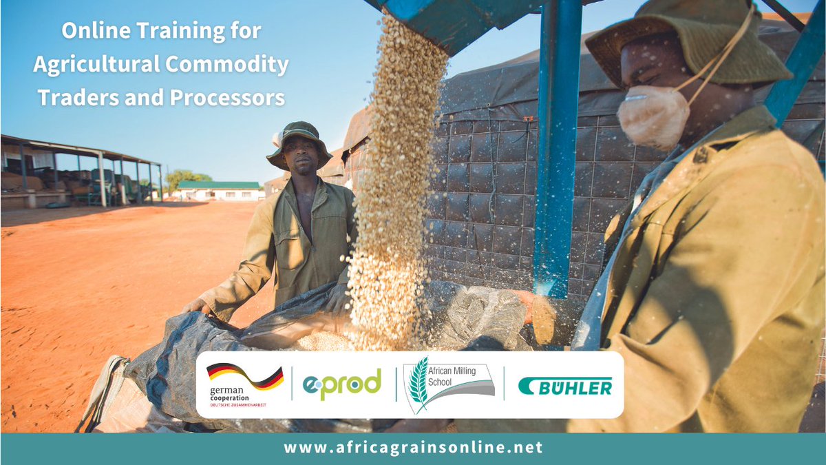 eProd Solutions is excited to invite you to take part in the Africa Grains Online training.
 
We are now accepting applications for the 4th cohort which begins on May 4th, 2023. Kindly register here africagrainsonline.net

#eProd #buhler #africanmillingschool #africagrainsonline