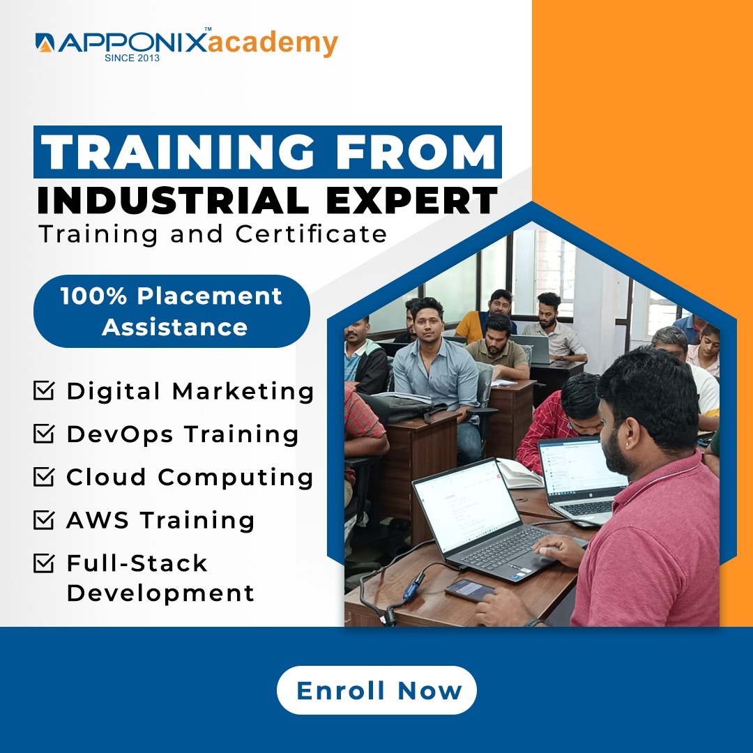 apponix's tweet image. Training from Industrial Expert with 100% Placement Assistance
#Digitalmarketing #Devopstraining #Couldcomputing #Aws #Fullstackdevelopment #Enrollnow #Apponix #Apponixacademy #Training