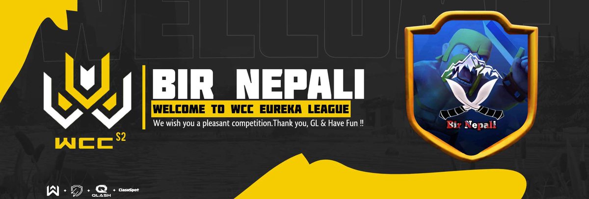 Here we participate in another league of tournament organized by <a href="/WCC_Officiel/">World Clash Cup</a> .
We are thrilled to participate in Eureka League as well.
#BNESPORTS
#CLASHCOMMUNITYNEPAL