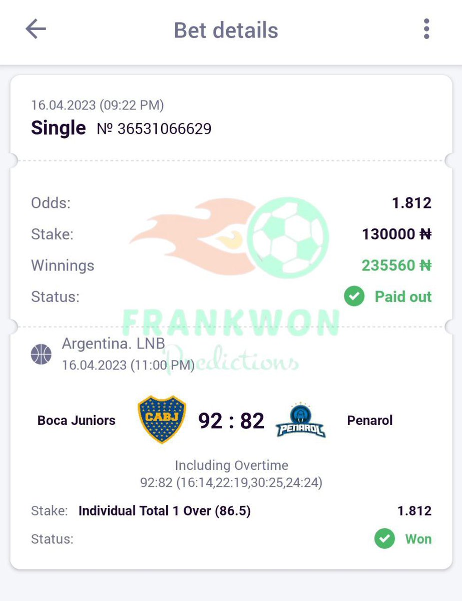 FW_Predictions's tweet photo. MIDNIGHT TICKETS WON ON SOFT✅✅✅✅

INSTEAD OF LOSING UR EARNINGS TO THE BOOKIES  WHY NOT JOIN FRANKWON PREDICTIONS FOR SURE WINS?

REGISTER HERE FOR SECURED ODDS 👇 https://t.co/LjNwnVSvIS

# https://t.co/t9b61KXTJK https://t.co/3fhNKaYRXC