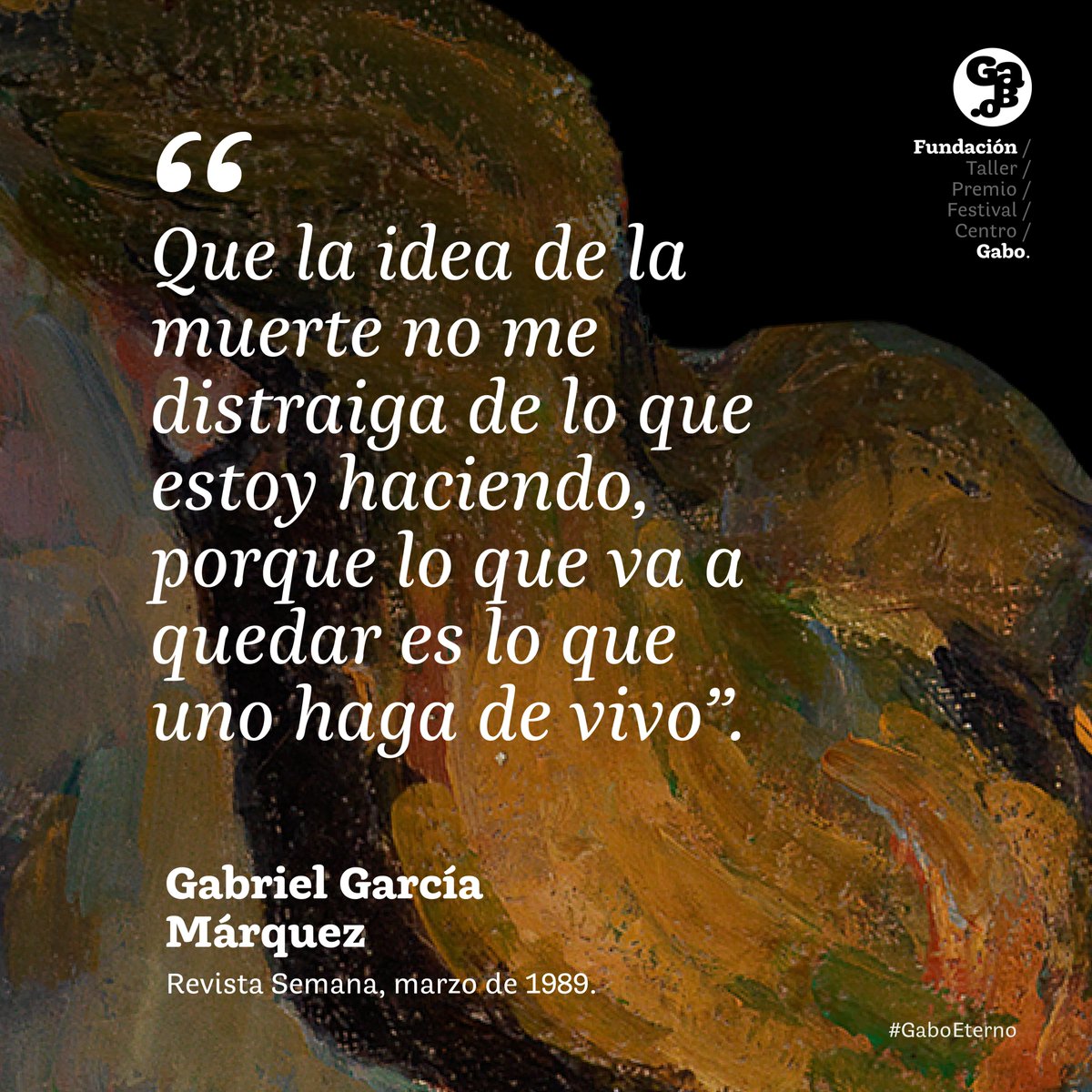 9⃣ años sin #GabrielGarcíaMárquez, pero con sus historias ayudándonos a navegar mares de eternidad a ritmo de boleros.

¡Levanta tu café caliente y brindemos por el legado de nuestro #GaboEterno; hoy también celebramos la vida! ☕