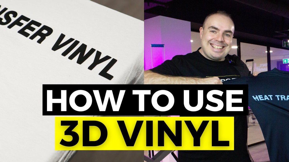 StahlsUK's tweet photo. Stahls' CAD-CUT High Build 3D is one of the most talked about #vinyls on the market, and for good reason. In this video, Andy & Ellen from @GraphtecGB take you through step by step exactly how to cut, #weed and apply #HighBuild #HeatTransferVinyl - https://t.co/1d4IzhyhTn https://t.co/dqMFXrOwZN