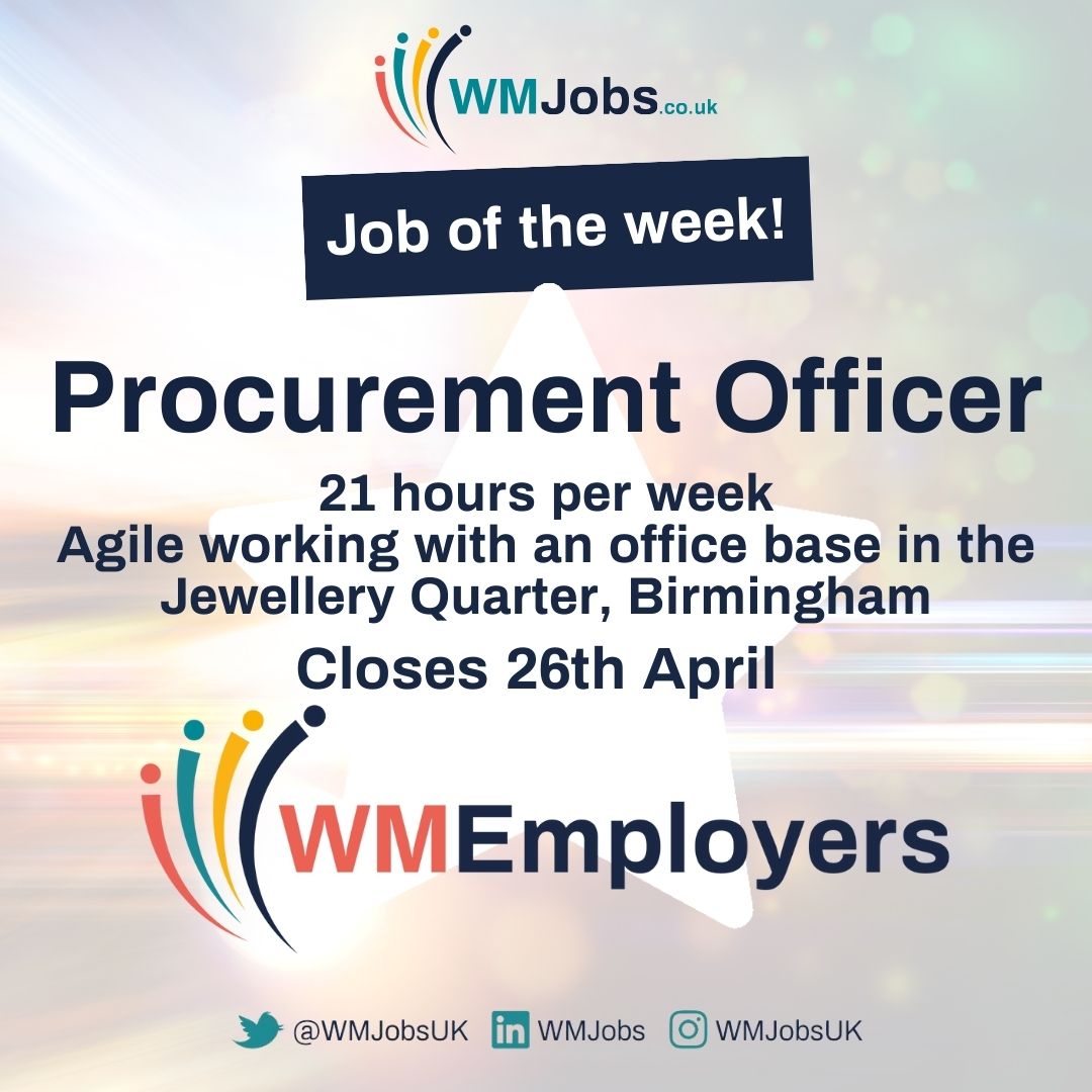 ⭐Job of the Week⭐

Are you ready to provide expertise & support across various procurement projects?

@WMEmployers  are looking for someone like you to join them as a Procurement Officer 👇

ow.ly/OZBO50NKujz

#PublicSectorJobs #LocalGovJobs #ProcurementJobs