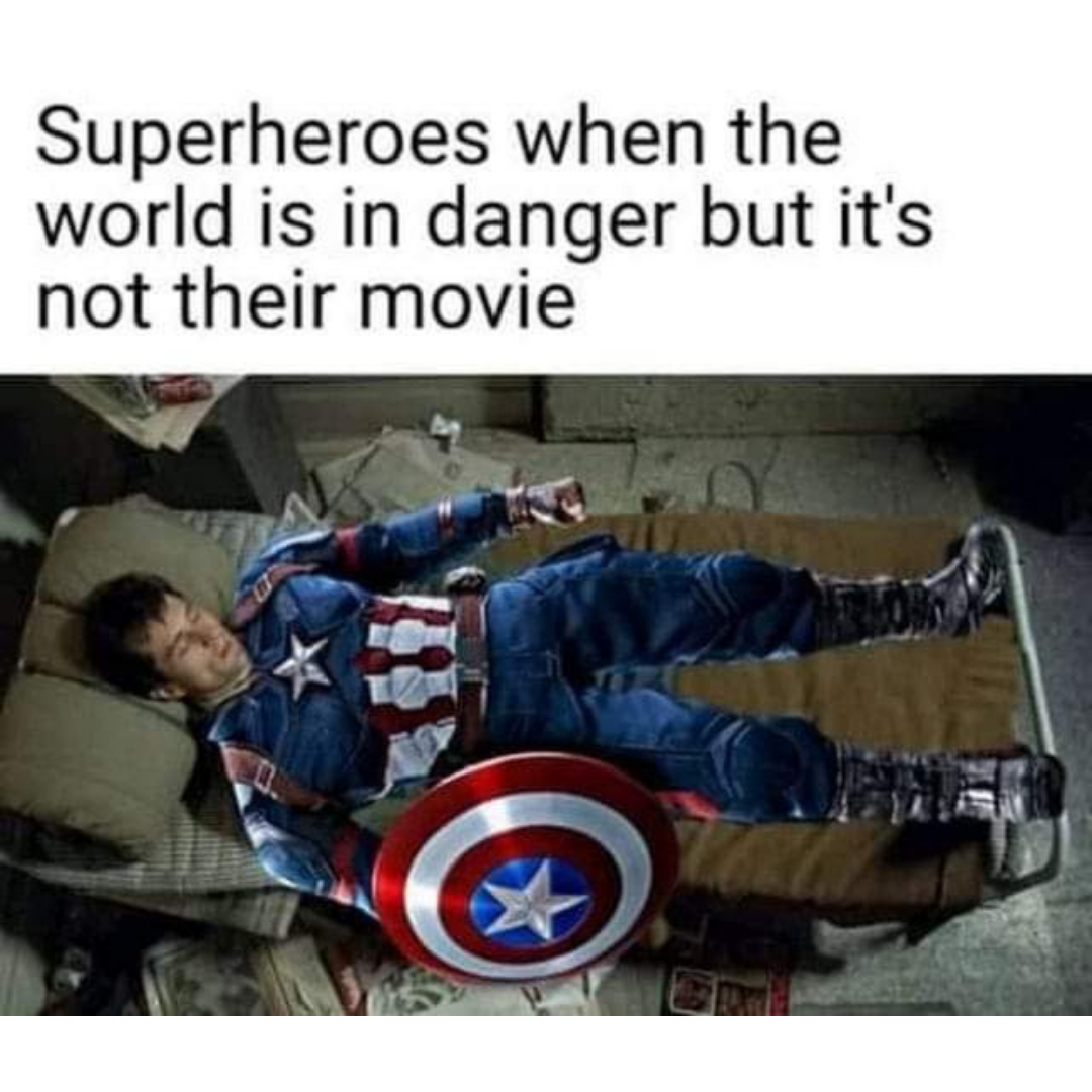 GoneGodWorld's tweet image. Where were the superheroes from other movies when you needed them? 😭

#funnymemes #geekystuff #geeky #nerdstuff #nerdlife #geekculture #geeks #comicbooknerd #comicbookcharacter