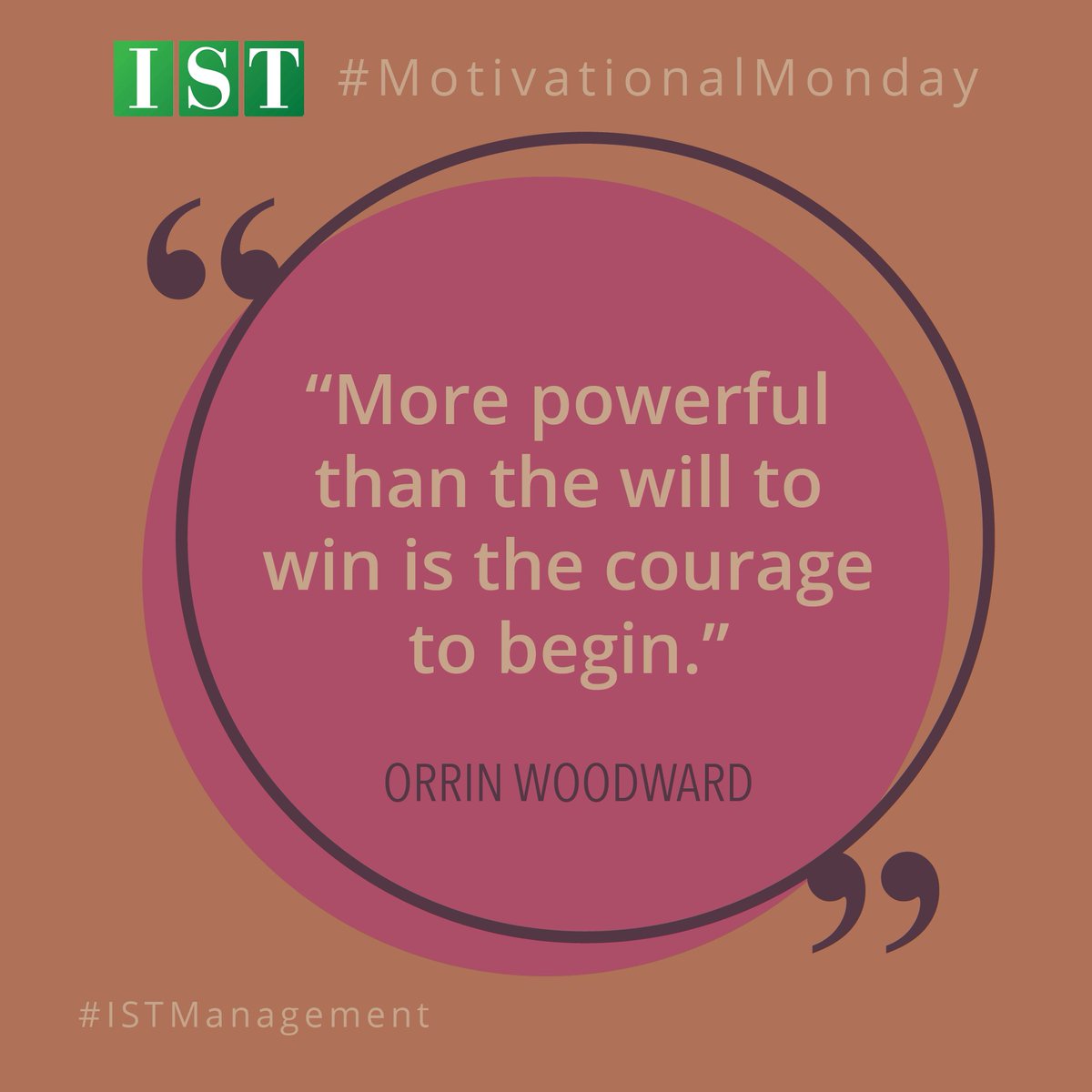 ISTEmpowerment's tweet photo. #MotivationalMonday #ISTManagement https://t.co/vIkH6zmNNP