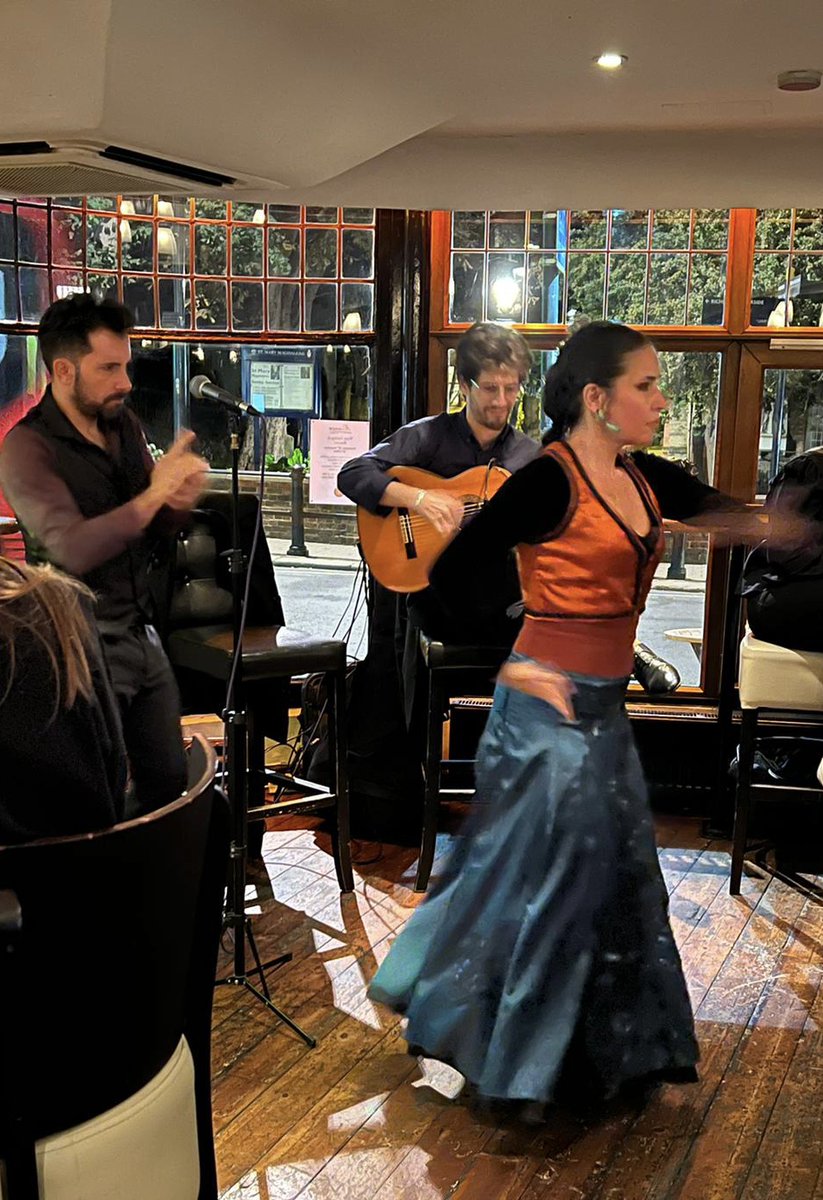 Next FLAMENCO SHOW 4th May!!
A night of stunning Flamenco dance, music &amp; song with 4 visiting Spanish artists!
This is a DON’T MISS event, free entry 
Booking essential (deposit required)
#flamenco #flamencoshow #spainsh #tapas #richmond #wine 
<a href="/whatsoninsurrey/">What's on in Surrey</a> <a href="/BeRichmondUK/">Be Richmond</a>