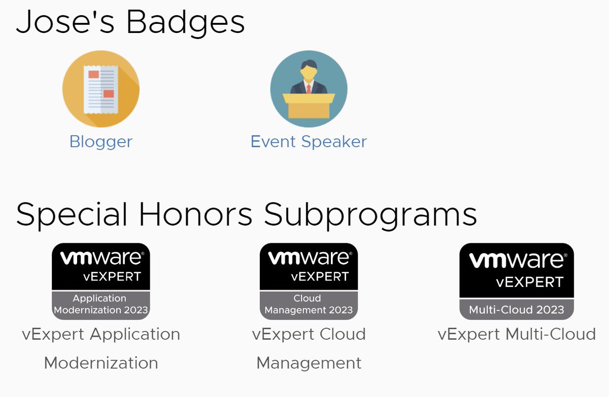 Not bad arriving from holidays and seeing I got approved into  3 extras sub-programs within vExpert 2023!  #vExpert <a href="/VMwareAriaAuto/">VMware Aria Automation</a> <a href="/vmwarecloudaws/">VMware Cloud on AWS</a> <a href="/VMwareTanzu/">VMware Tanzu</a> 

vexpert.vmware.com/directory/3923