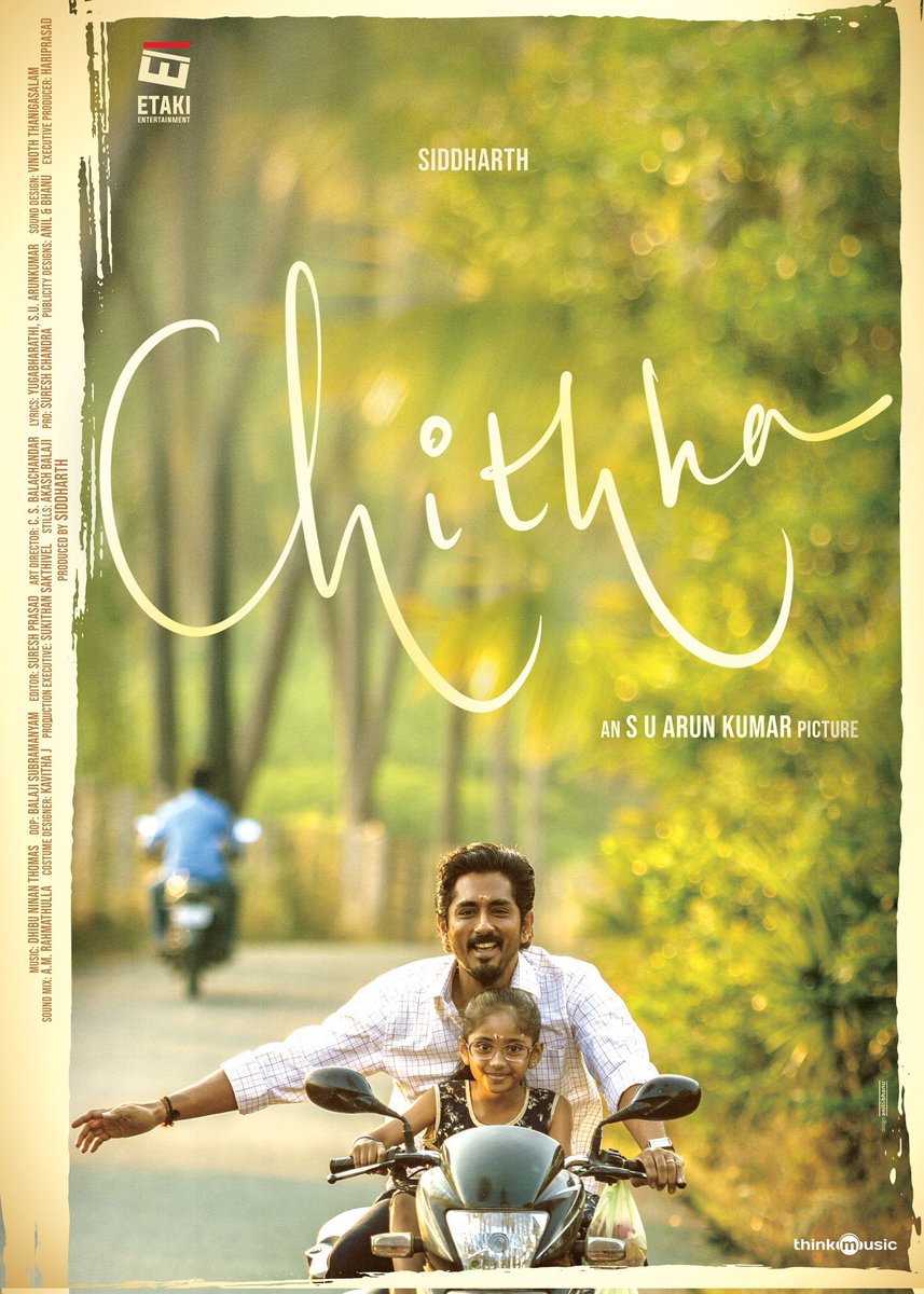 First Look poster of Siddharth's #Chithha

#HBDSiddharth
