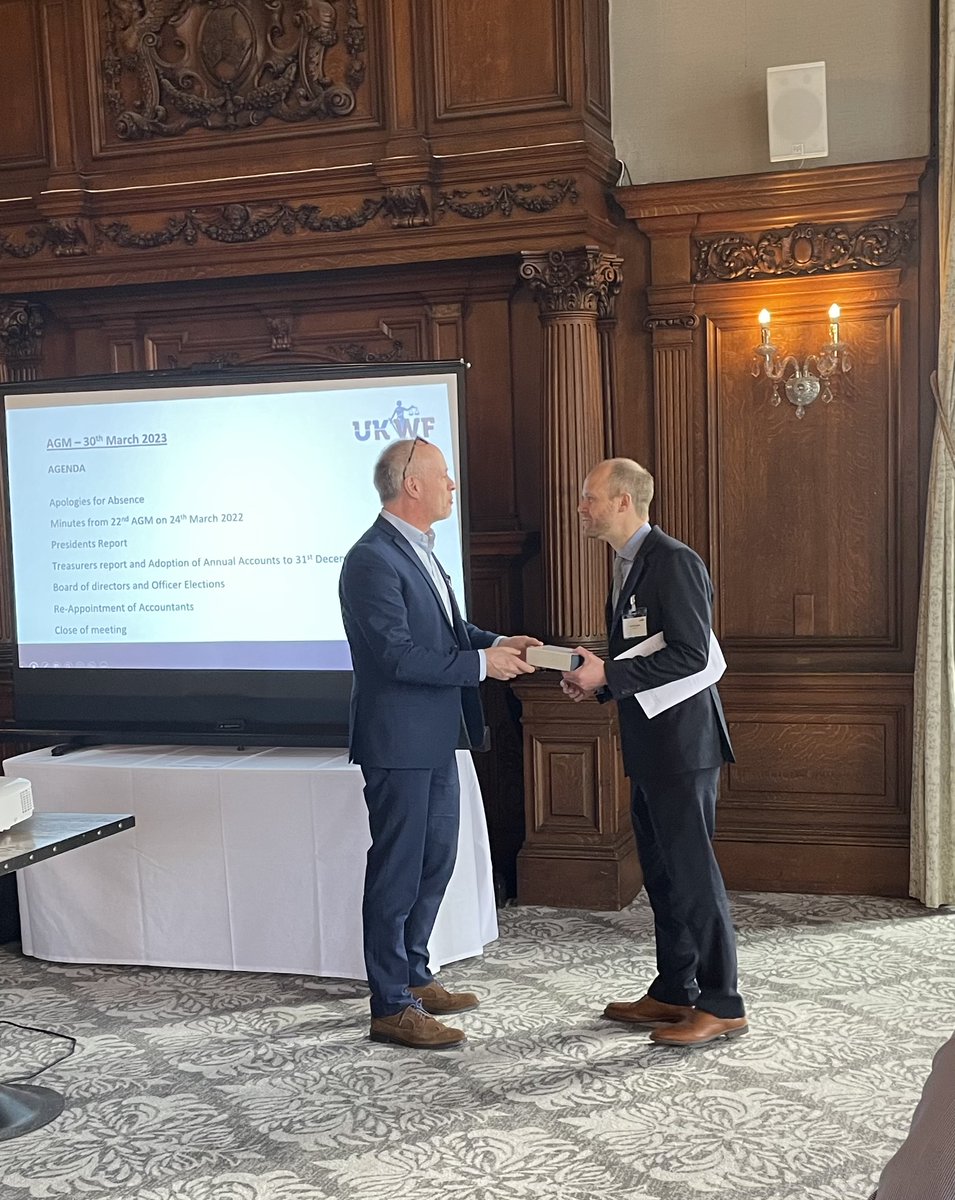 Our March AGM saw Graham Spink hand over the UKWF presidency after a successful 3yrs. New  President, Charles Pullen will focus on navigating regulatory change, collaborations, and delivering exciting new projects, including skills training. Learn more at ukwf.org.uk