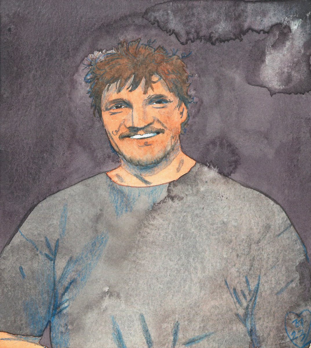 ffoulkes_'s tweet image. I drew the most candid boyfriend photo of Pedro Pascal I could find 💖✨ #pedropascal #pascalispunk #pedropascalfanart