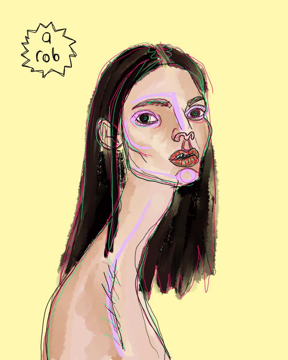 robisreallygood's tweet image. Hey, look! It's everyone's favourite Kardashian
@KendallJenner!  

#lowbrow #lowbrowart #popsurrealism #KendallJenner #kardashian #digitalart #illustration #naiveart #celebrityportrait