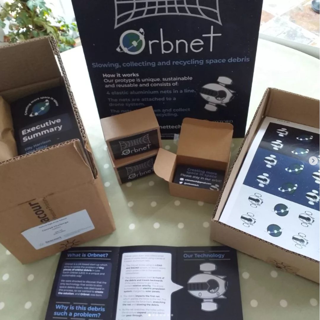 OxfordHighSch's tweet photo. Congratulations to @orbnettech on winning the ALC Award and Best Marketing and Digital Promotions Award at the @ConradChallenge! All their hard work on this project has certainly paid off. 🛰️ https://t.co/9ZjP08eiYA