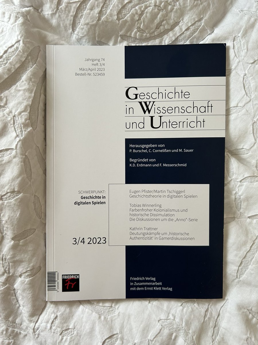 AKGWDS (@ak_gwds) on Twitter photo Frisch erschienen: Die jüngste Ausgabe von Geschichte in Wissenschaft und Unterricht. Fast schon ein <a href="/AK_GWDS/">AKGWDS</a> Themenheft: „Geschichte in Digitalen Spiele“ mit Beiträgen von <a href="/AnuschkaP/">Kathrin Trattner</a>, @t_winnerling, <a href="/eltschiggolo/">Martin Tschiggerl</a> und <a href="/Trogambouille/">Eugen Pfister 🇪🇺</a> 1/ Frisch erschienen: Die jüngste Ausgabe von Geschichte in Wissenschaft und Unterricht. Fast schon ein <a href="/AK_GWDS/">AKGWDS</a> Themenheft: „Geschichte in Digitalen Spiele“ mit Beiträgen von <a href="/AnuschkaP/">Kathrin Trattner</a>, @t_winnerling, <a href="/eltschiggolo/">Martin Tschiggerl</a> und <a href="/Trogambouille/">Eugen Pfister 🇪🇺</a> 1/