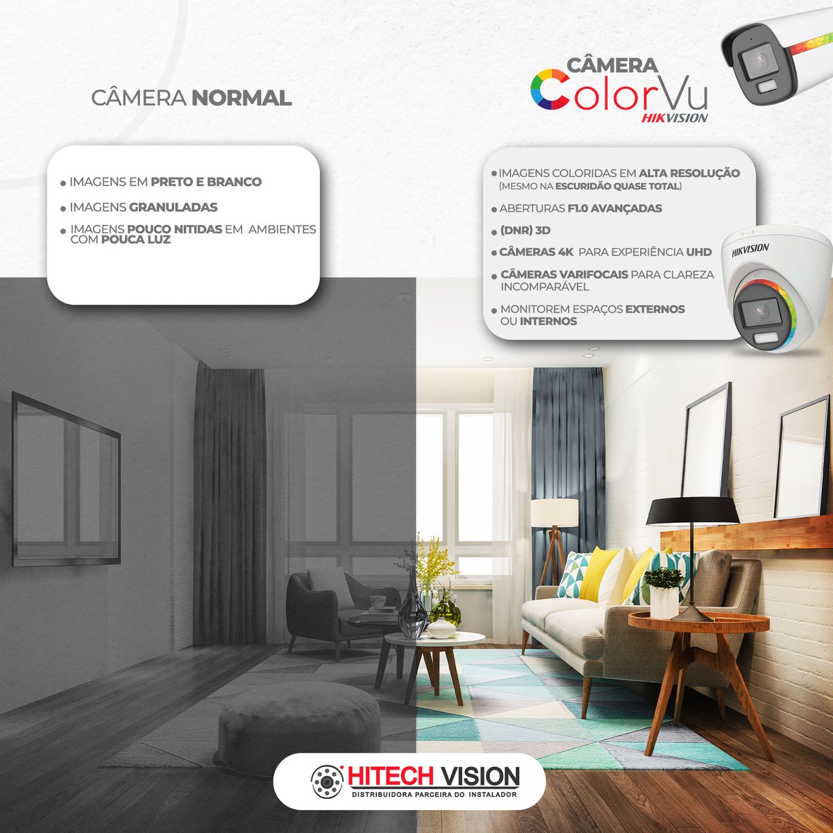 hitech_vision's tweet image. Se você está em busca de uma câmera de segurança que possa capturar imagens em cores nítidas, independentemente das condições de iluminação, a câmera ColorVu é a escolha certa para você. 💡🛋️

🌐hitechvision.com.br | 📞0800 086-2686

#hikvision
#cameradesegurança
#colorvu