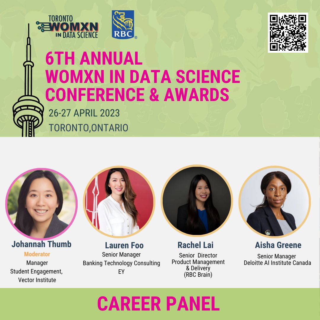Join us for a dynamic career panel featuring successful women in data science sharing their experiences and insights. Less than 1 week to go!!!
Just a couple of tickets available 🎟️  
buff.ly/3JANiVy 

#WomenInDataScience #CareerPanel #BreakingBarriers #PavingTheWay