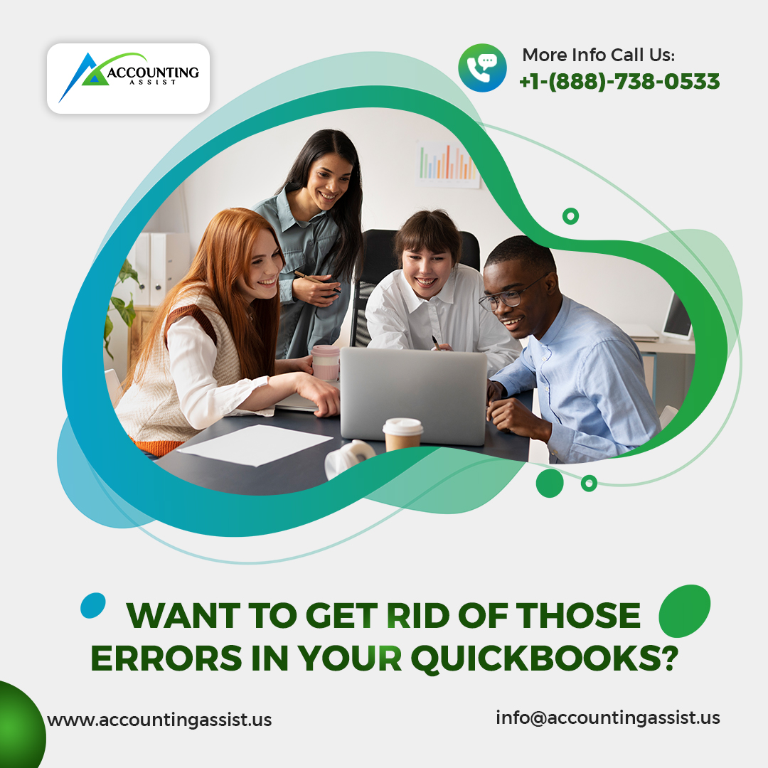 Accountingasist's tweet photo. #QuickBooks is a great program to help you manage your #finances. However, this can be stressful if there are any issues or errors in the system. We are here to #resolve your #QuickBooks issues for you and help with #QB #Error #Resolution #Services. https://t.co/vV8NFlAAeM https://t.co/80QnB77s9O