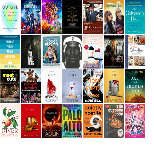 This week the Calvert Library has 159 new books and 29 new movies.  New items include Outlive, Ant-Man and the Wasp, The Super Mario Bros. Movie, The Wisdom of the Bullfrog, The Handmaid's Tale, Living, Moving On, and The Galveston Diet. wowbrary.org/nu.aspx?p=2779…