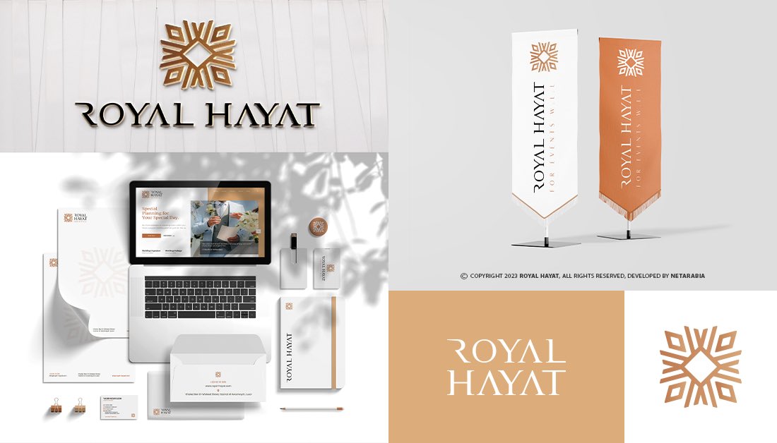 NetArabia's tweet photo. Branding can affect the whole lifecycle of the project.. from the stage of planning to launch, and to delivery 👌

Check our latest branding project for “Royal Hayat Company For Events ”

What do you think ⁉️ https://t.co/G4ge7tCv6v