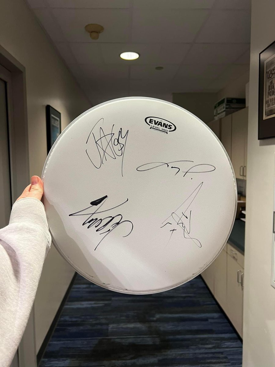 Spring Phoneathon is here! You can get into the running for this signed Papa Roach drumhead for only $10!