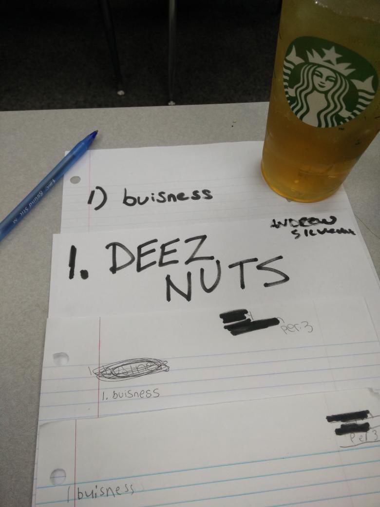 BiIIstenzel's tweet image. when your final is only 1 question (spell business) and they can Google it