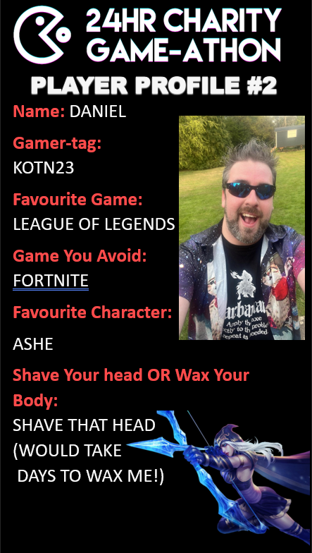 sheffChaStream's tweet photo. so after a week of technical issues we are back and raring to go for the Charity Stream. here is player profile #2.
join us on stream on 29th April from 6pm at https://t.co/wZUYHN5pU6
or donate on our just giving page https://t.co/VgsQeY6pVs https://t.co/xQnce6QXg6