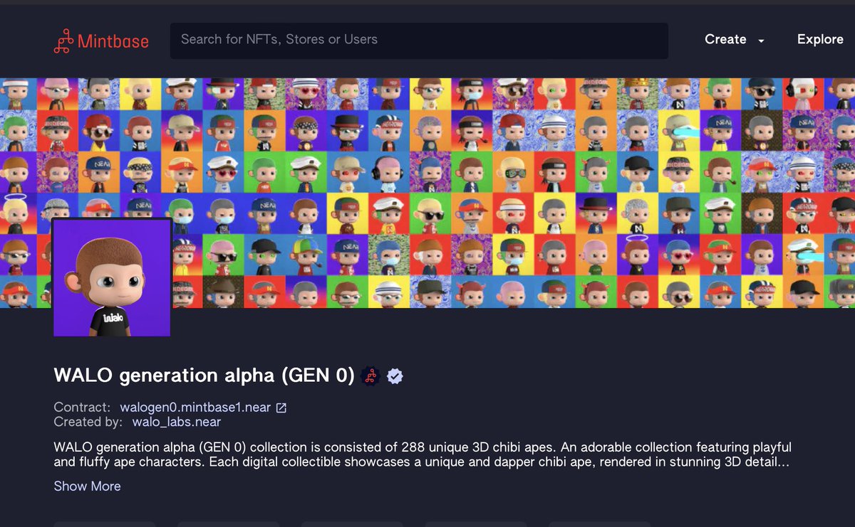 WALOlabs_NEAR's tweet image. Just got WALO @mintbase shop verified. Thanks fam!

$NEAR #mintbase #NEAR #NEARistheBOS #NEARProtocol #nearusdt #NEARnft #NFTCommuntiy #NFTartists #nft